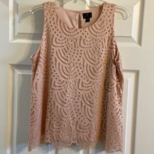 Worthington petite medium light pink top